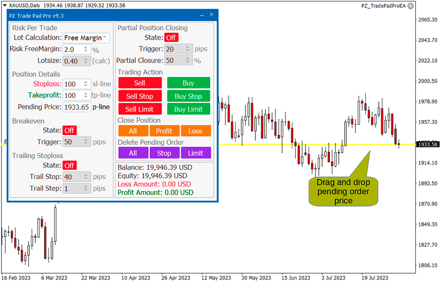 Trade Pad Pro EA screenshot