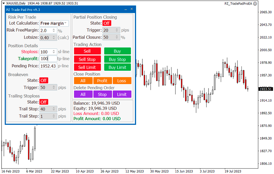 Trade Pad Pro EA screenshot