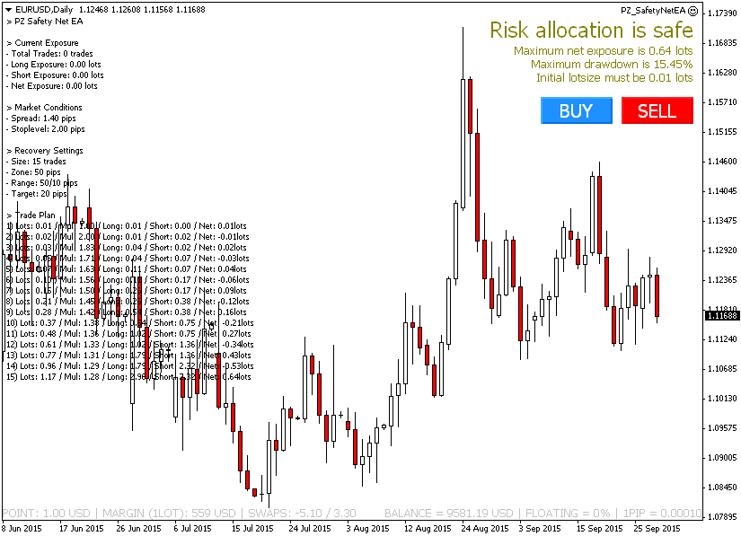 Hedging EA screenshot